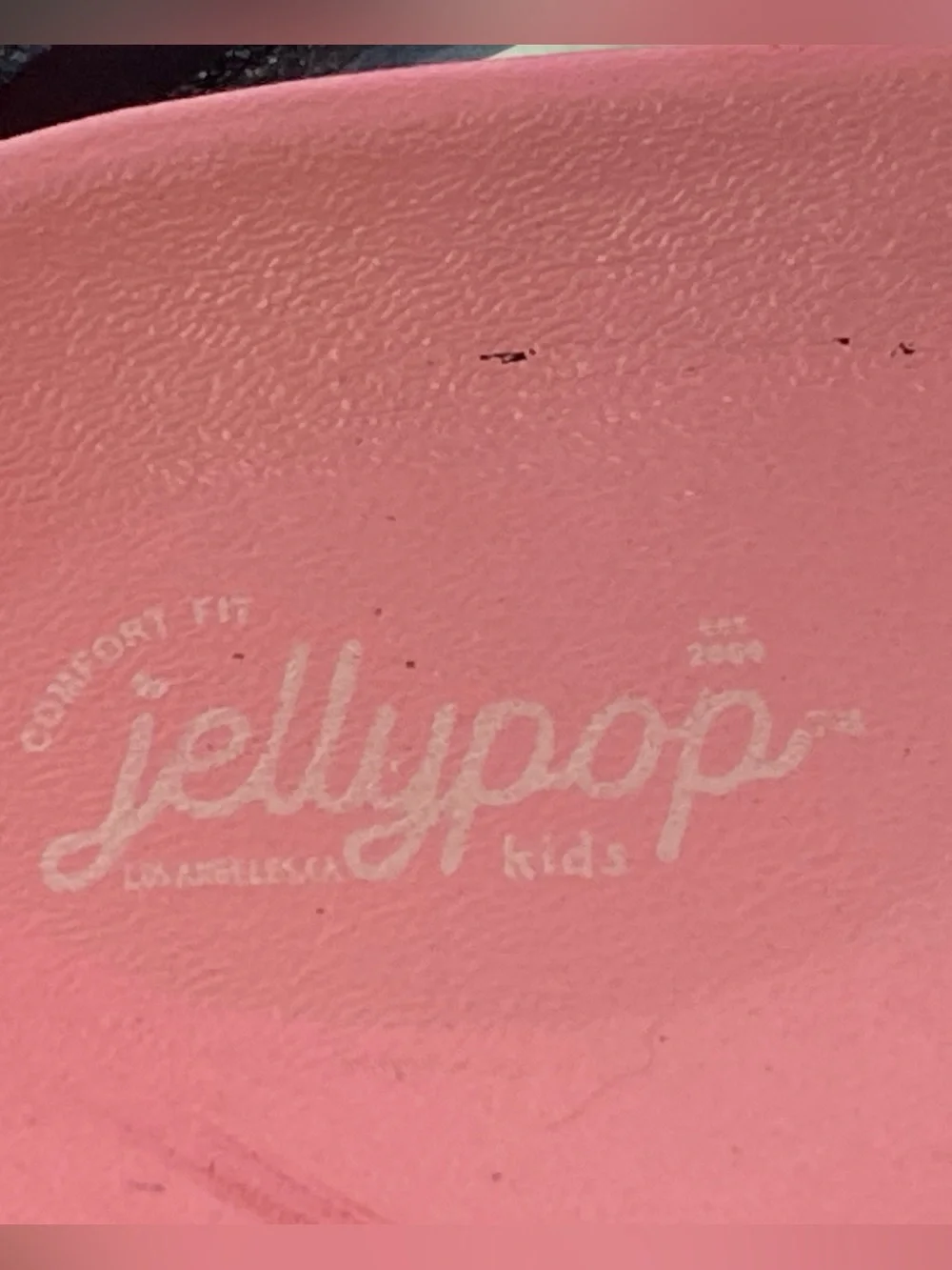 Jellypop Pink Kids Slide Sandals with Glitter Platform